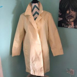 Yellow 3/4 rain coat